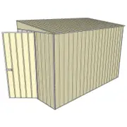 Build-a-Shed 1.5 x 3 x 2m Skillion Shed without Side Doors - Cream