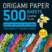 Origami Paper 500 sheets Nature Photo Patterns 6" (15 cm)