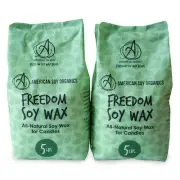 American Soy Organics Freedom Soy Wax Beads for Candle Making - Natural Candl...