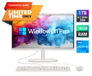 2024 HP All-In-One Computer Desktop 21.5" Intel Celeron 16GB 1TB SSD Win 11 Pro