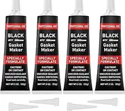1DFAUL RTV Silicone Gasket Maker Sealant, High Temp Silicone Resist Oil, Anti-Freeze Gasket Sealer for Engines, Gearboxes, Pumps, Superchargers (Black, 340g)