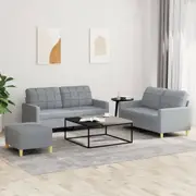 Sofa Set 2-Seater Sofa 3-Seater Couch Lounge Sofa with Armrest Fabric vidaXL