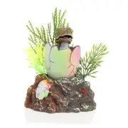 Aquarium Small Decoration Baby Dinosaur in Egg for All Kinds of Fish Tanks