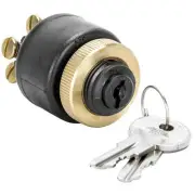 Lowbrow Customs Brass Weatherproof Starter Ignition Key Switch motorcycle bobber