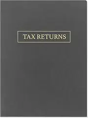 Foil Tax Return Folders (50 Qty) - 80lb. Gray Linen Charcoal