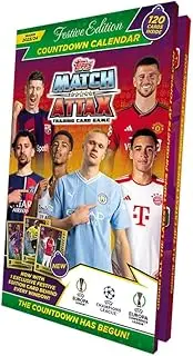 Topps Match Attax 23/24 - Advent Calendar - 120 Match Attax cards including exclusive Festive Edition Squadzone cards
