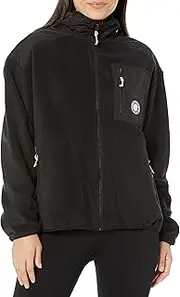 [DKNY] Women's Full Zip Hybrid Polar Fleece Jacket