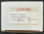 BOX OF 85 FilTec Clear Glide Poly White 135 yds/Bobbin Part 13305 CG15 138ABH