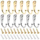 12 Pcs Rustic Coat Hooks Metal Single Coat Hooks Wall Mount Coat Hanger Hat Hook