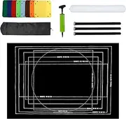 Jigsaw Puzzle Mat Roll Up With 6 Sorting Trays and Storage Bags - Portable Felt Mat, Easy to Use Smooth Surface, Puzzle Saver for Adults and Kids (A)