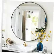 Round Bathroom Mirror, 24 inch Circle Mirror, Round Wall Mirror 24x24 Black