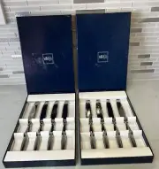 Stainless Steel STEAK KNIVES Set Of 8 Mikasa Ballet In Boxes NEW!!!!