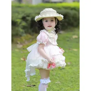 洛麗塔女童公主裙周歲禮服女寶寶生日連衣裙lolita蓬蓬裙夏季新款