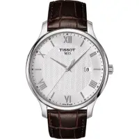 在飛比找Yahoo奇摩購物中心優惠-TISSOT 天梭 官方授權 Tradition 羅馬經典大