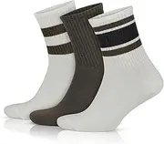 [GoWith] 3-4 Pairs Cotton Colorful Retro Thin Striped Socks for Men & Women, Casual Soft Lightweight Quarter Socks