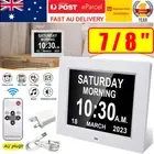 7/8inch LED Dementia Digital Calendar Clock Alarm Day/Week/Month/Year Plus Size