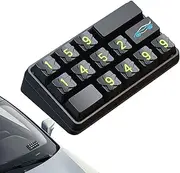 Temporary Parking License Plate / Temporary Parking Card - Parking Card License Plate Keyboard Shape Car Parking Card License Plate, Fade Resistant Car Interior Accessories, Dashboard