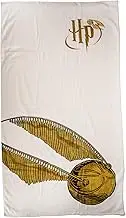 Groovy Golden Snitch Harry Potter Towel 75cm x 150cm 100% Genuine Official Licensed Product Cotton Bath Sheet, White, One Size, 93214