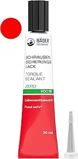 Original Torque Sealant Tamper Proof Indicator Zero Color Red 20ml - Threadlocker Made in Germany Since 1962 - Security Pen for Sealing and Proof of Manipulation.