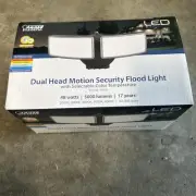 New Feit Electric Motion-Sensing Hardwired LED Bronze Security Flood Light