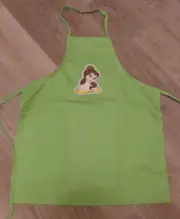 YOUTH SIZE CHEF GREEN APRON BELLE FROM BEAUTY & BEAST