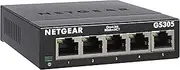 NETGEAR 5 Port Gigabit Network Switch (GS305) - Ethernet Splitter - Ethernet Switch - Ethernet Hub - Plug-and-Play - Silent Operation - Desktop or Wall Mount