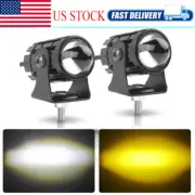 2x Mini LED Work Light Bar Fog Driving Lamp Spot Pods Car SUV ATV Yellow White