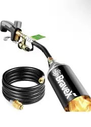 Propane Torch Weed Burner Torch - Weed Torch with 7FT Hose, High Output Outd...