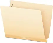 Laminated Spine End Tab Folder with 1 Fastener, 11 pt Manila, Letter, 50/Box