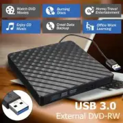 USB3.0 Slim External DVD RW CD Writer Drive Burner Reader Player Optical Drives