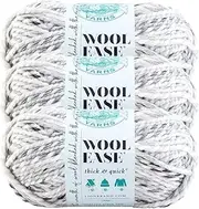 (3 Pack) Lion Brand Yarn 640-505 Wool-Ease Thick and Quick Yarn, 97 Meters, Marble