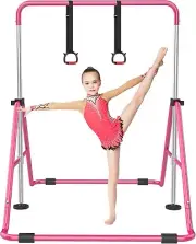Gymnastic Bars for Kids with Adjustable Height Folding Gymnastic Training Kip