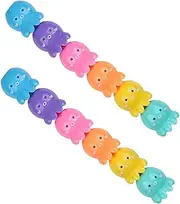 HOMSFOU 2 Sets Octopus Shaped Highlighters of Cute Stackable Pastel Marker Pens for DIY Scrapbooking Note Taking and Decorative Stationery Smooth Writing Fluorescent Ink for Effortless