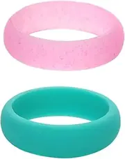 [HAPINARY] 5 Pcs Couple Finger Ring Silicone Finger Ring Men Silicone Wedding Bands Rubber Wedding Rings Engagement Ring Man Suits for Men Silicone Rings Miss Food Grade Blush