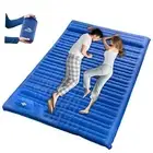 Self-Inflating Double Sleeping Pad - Camping Mattress for 2 Person, Full Blue