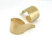 Hammered Ring Ring Raw Brass (20mm 10US inner size) 2412