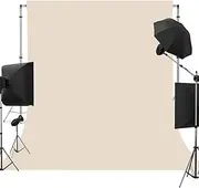 Beige Photo Backdrop for Photoshoot Beige Background for Photography Photo Backdrop Curtain for Party 5 x 7 FT