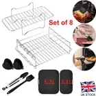 8Pcs Silicone Air Fryer Accessories Compatible for Tefal Easy Fry 5.2L/3.1L