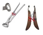 Hoof Nipper 14" and Farrier hoof de Knives Hoof Knife Set