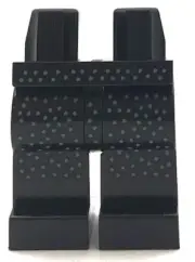 Lego New Black Minifig Pants Legs w/ Bright Light Blue Speckles Pattern Part