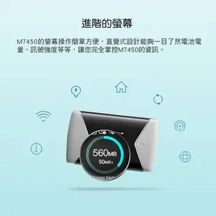 TP-Link M7450 4G行動網路 wifi分享器 出國神器 無線網路 分享器 插SIM卡 路由器 支援多款電信