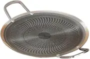 Honeycomb Non-Stick Grill Skewer Plate, 316 Stainless Steel, Portable Barbecue Grill with Handle, Universal Induction Cooktop Compatible, Round Shape, Outdoor Camping BBQ Accessory