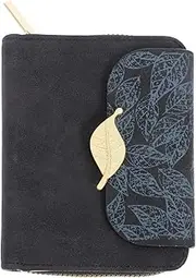 [MOBUTOFU] Zipper Wallet Leather Purse Clutch Wallet for Women Ladies Small Compact Id Card Holder
