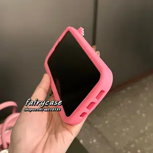 凱蒂貓鏡頭 適用於iPhone14 13 12 11 Pro Max 手機殼 女 自拍 全包矽膠手機套