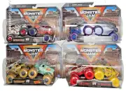 Monster Jam Trucks True Metal VS, 4 Sets of 2 each, Series 28 NEW
