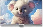 [VFMKT] Slim Metal Business Card Holder Portable Business Card Case Pocket Name Card Holder Cute Koala Wallet for Men Women Office Travel