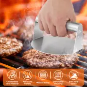 Smash Burger Kit with Lid Griddle Spatula 5.5 Inch Stainless Steel Burger Maofw