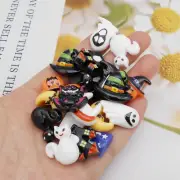 20pcs Bulk Halloween Embellishments Flat Back Resin Cabochons DIY Decor 1-2.5 cm