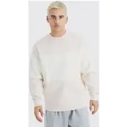 Mens Light Pink Colour Block jumper