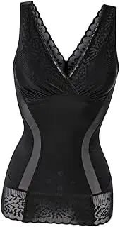 [WATIIFUFU] Women Cor Bodysuit for Women Ladies Tops Ladies Bustier Underbust Adjustable Black
